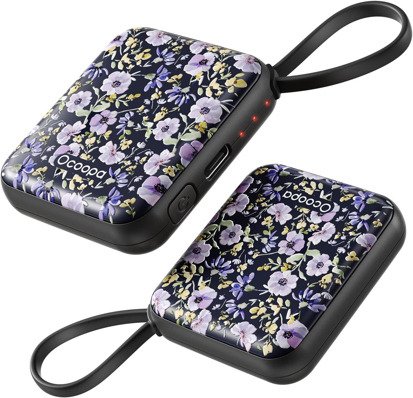 Hand Warmers Rechargeable UT5 Nano – Slim Electric Pocket Heater, Smart Temp Control, 14Hrs Battery, UL Safety, Artists in Bloom Design, Practical Gifts for Women, Christmas, Outdoor, Office