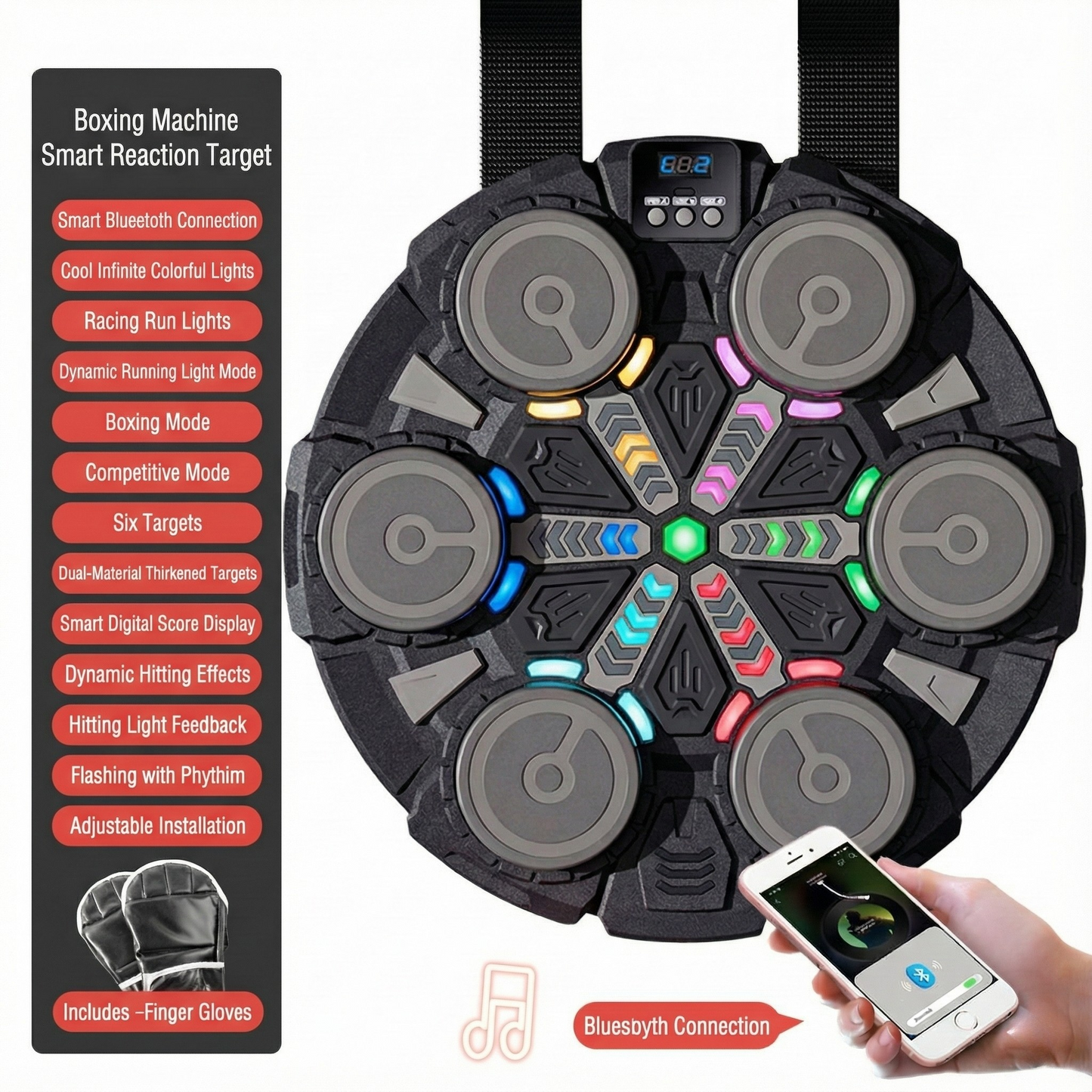 Wall-Mounted Boxing Training Pad